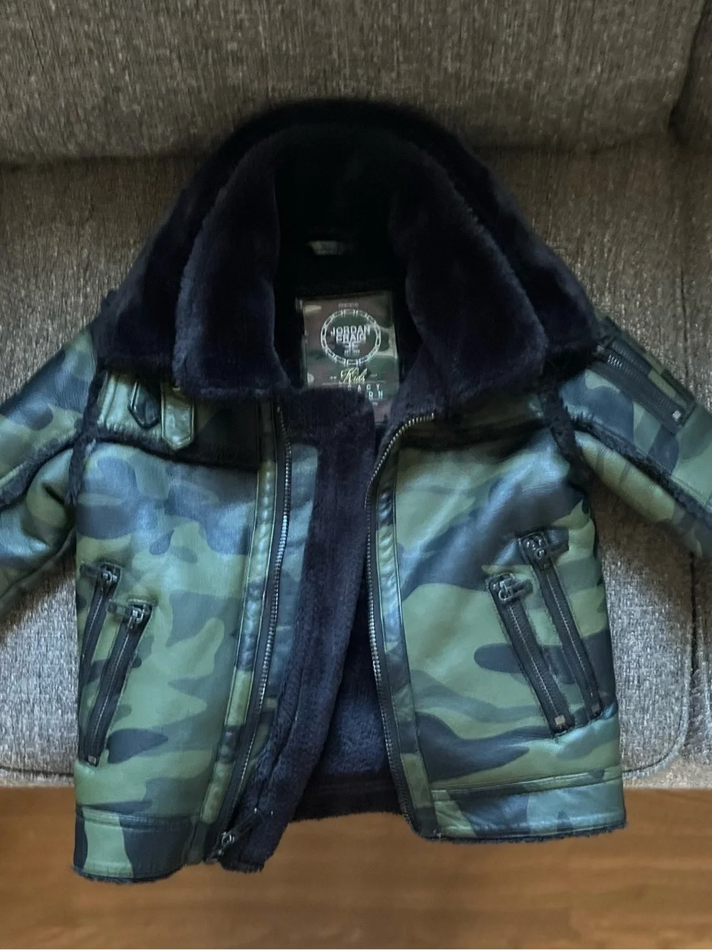 Jordon Craig “Legacy Edition” B-3 Aviator faux Shearling Street wear Bomber Coat